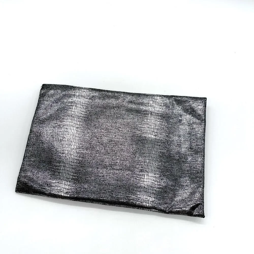 BCBGMAXAZRIA Leather Clutch w/ Reptile Look